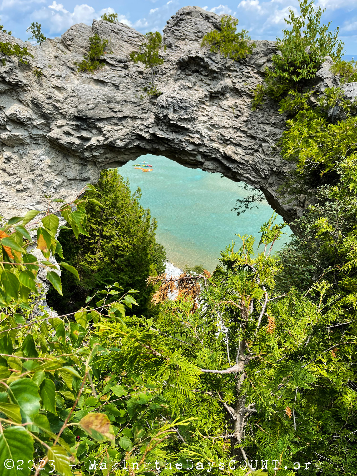 Arch Rock, created slowly over time